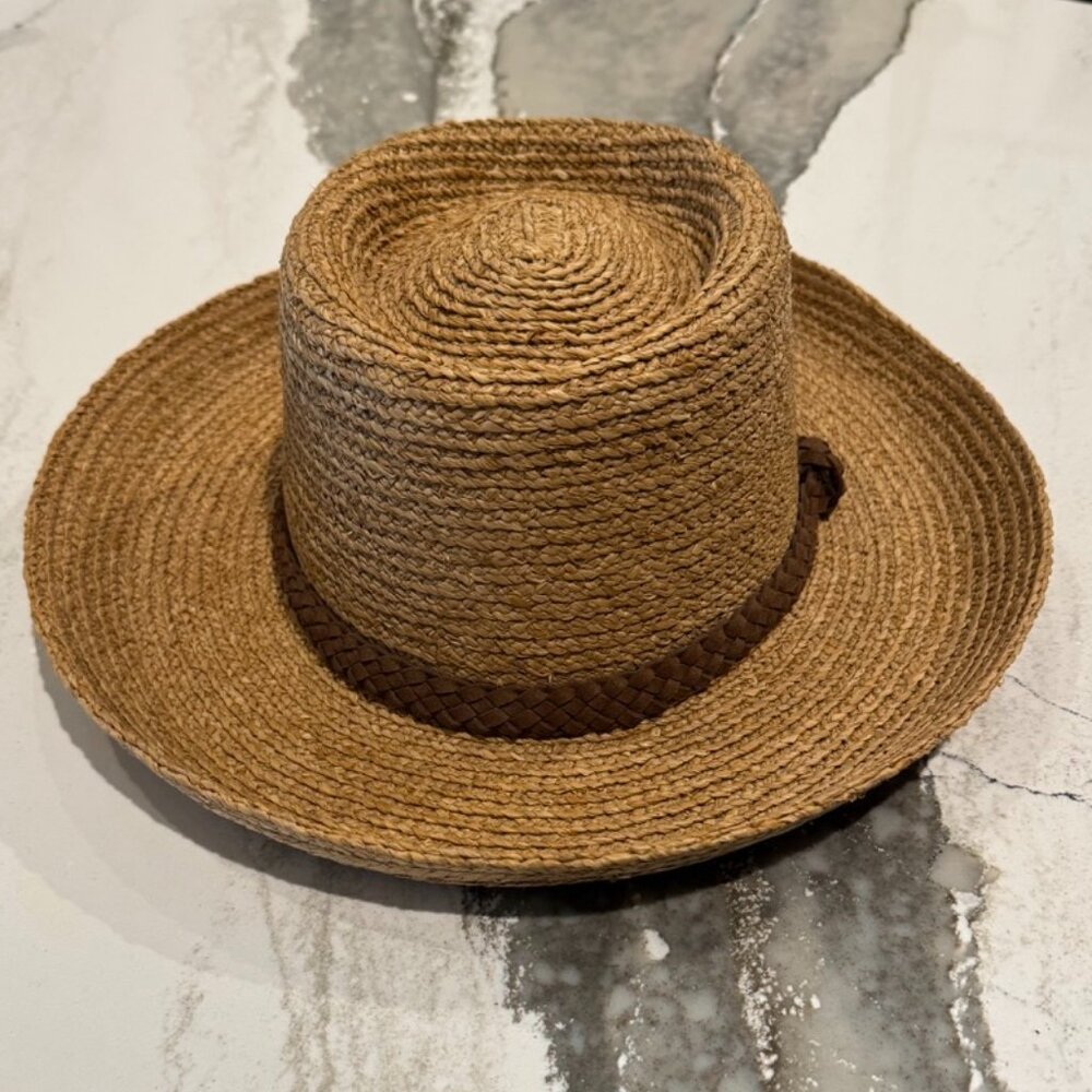 Gigi Pip Luna Straw Gambler Hat